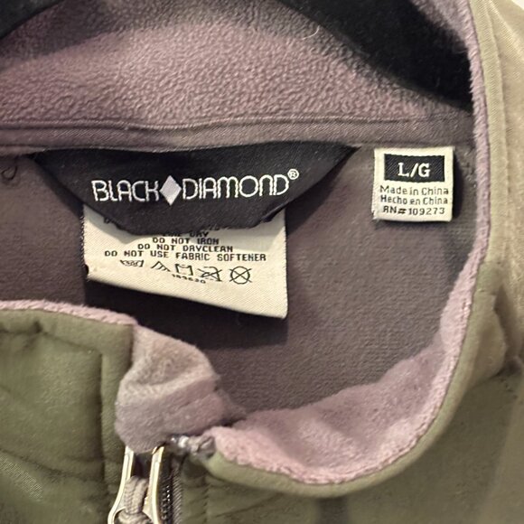 Black Diamond Large (L) Two Toned Olive Green Jacket - Picture 5 of 6